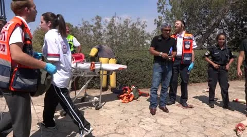 Bus explosion in Israel 스톡 동영상 12027013