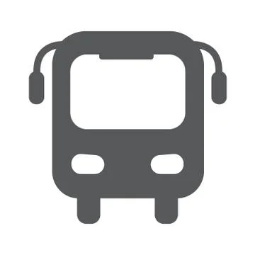 Bus flat icon vector illustration Stock Illustration
