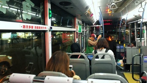 On the bus Video stock 121410279