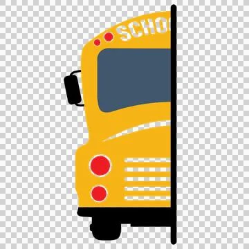 Bus With Front Of And Lights Stock Illustration