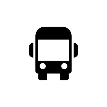 Bus front view icon. Elements of transport icon. Premium quality graphic design Stock Illustration