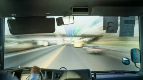 Bus on highspeed HD Stock Footage 18185769