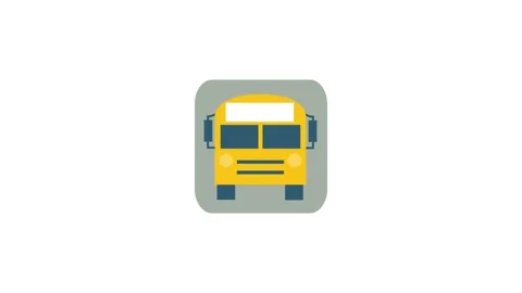 Bus icon animation for video motion graphics Stock Footage 149934590