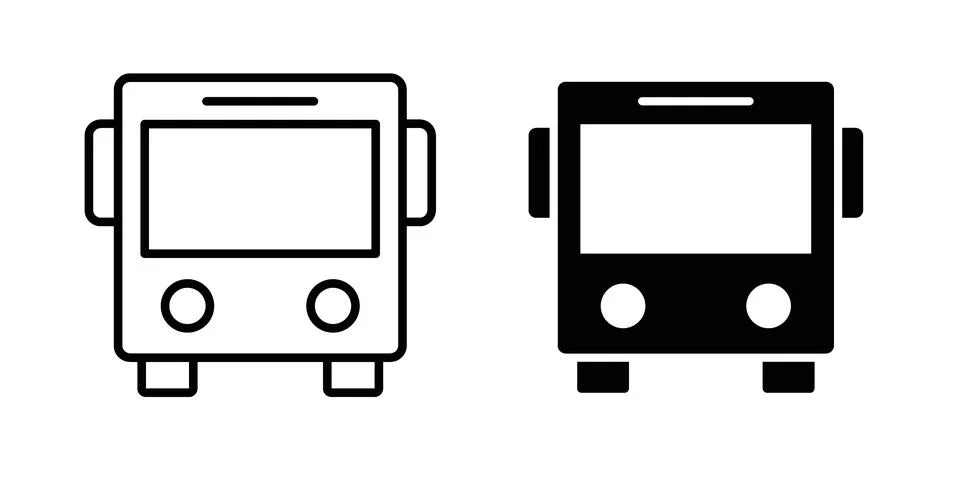 Bus icon concept. best for web design Stock Illustration