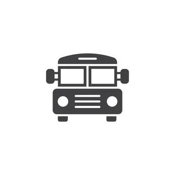 Bus icon in flat style. Autobus vector illustration on isolated background... Stock Illustration