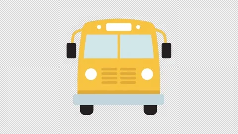 Bus Icon Video stock 205066370
