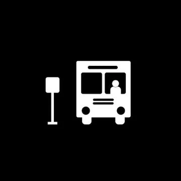 Bus icon Illustrazione stock