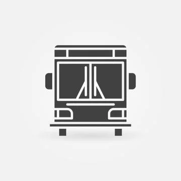 Bus icon or logo Stock Illustration