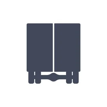 Bus icon rear view flat style design Stock Illustration