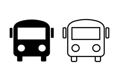 Bus icon set. bus vector icon Stock Illustration
