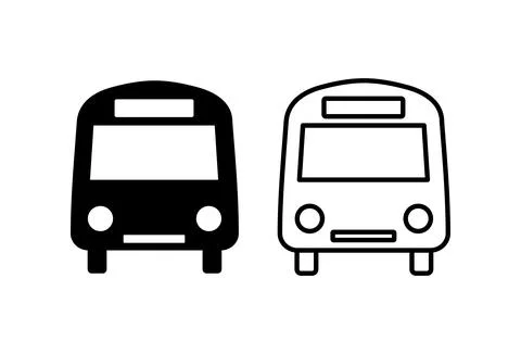 Bus icon set. bus vector icon Stock Illustration