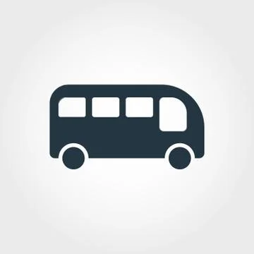 Bus icon. Simple element illustration. Bus pixel perfect icon design from Illustrazione stock