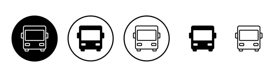 Bus icon vector. bus sign and symbol Stock Illustration