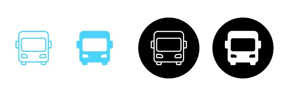 Bus icon vector. bus sign and symbol Stock Illustration