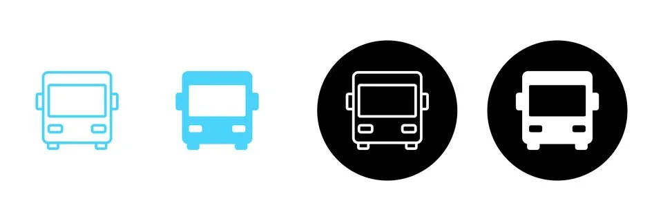 Bus icon vector. bus sign and symbol Stock Illustration