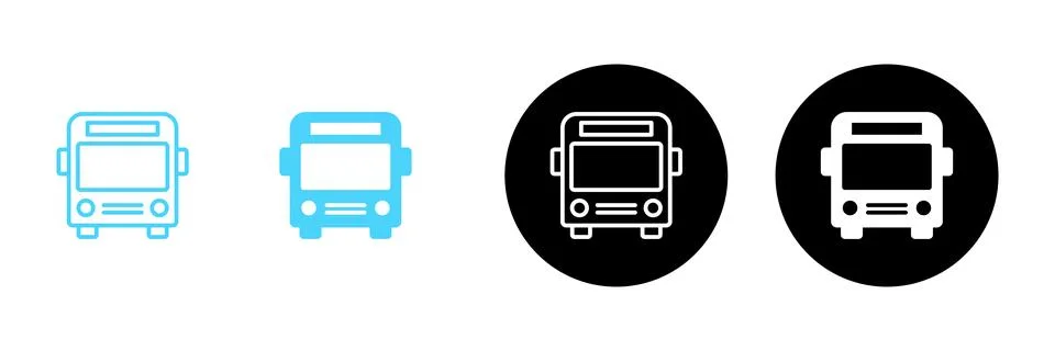 Bus icon vector. bus sign and symbol Stock Illustration