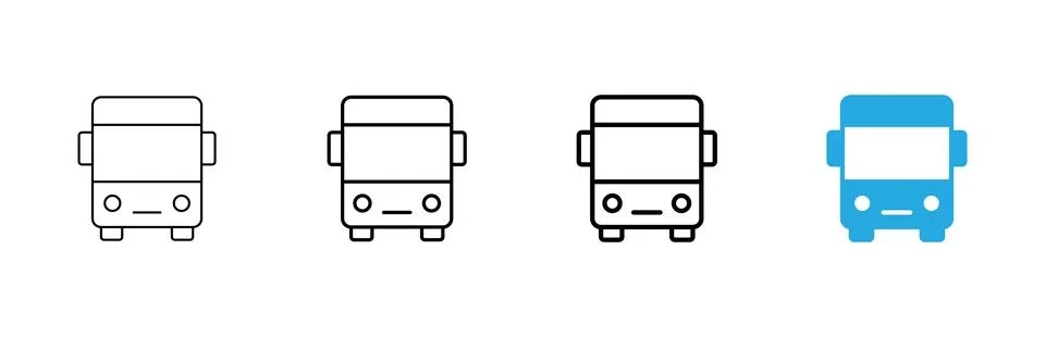 Bus icon vector. bus sign and symbol Stock Illustration
