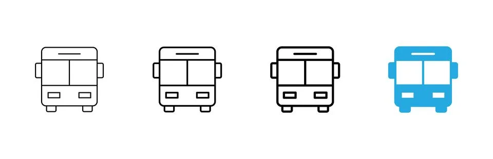 Bus icon vector. bus sign and symbol Stock Illustration