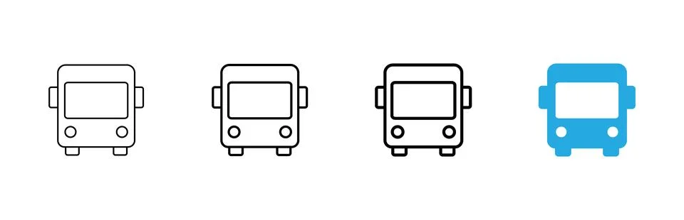 Bus icon vector. bus sign and symbol Stock Illustration