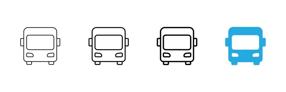 Bus icon vector. bus sign and symbol Stock Illustration