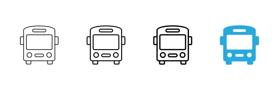 Bus icon vector. bus sign and symbol Stock Illustration