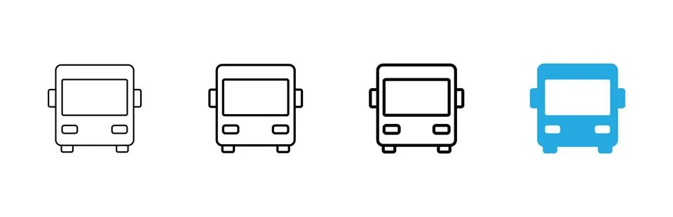 Bus icon vector. bus sign and symbol Stock Illustration
