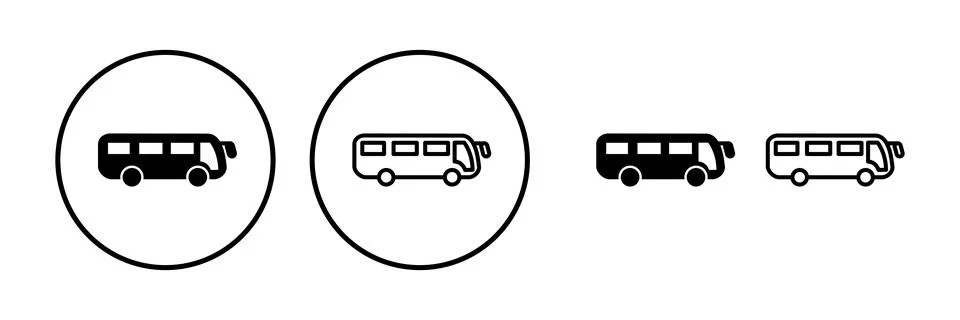 Bus icon vector. bus vector icon Stock Illustration