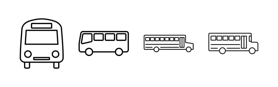 Bus icon vector. bus vector icon Stock Illustration