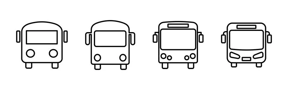 Bus icon vector. bus vector icon Stock Illustration