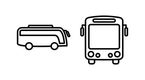 Bus icon vector. bus vector icon Stock Illustration
