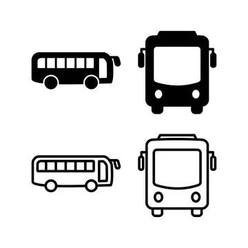Bus icon vector. bus vector icon Stock Illustration