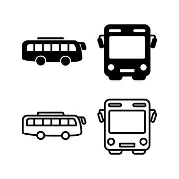 Bus icon vector. bus vector icon Stock Illustration