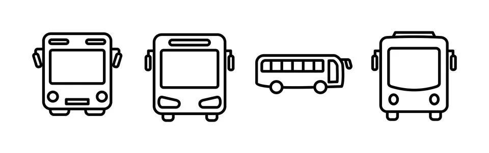 Bus icon vector. bus vector icon Stock Illustration