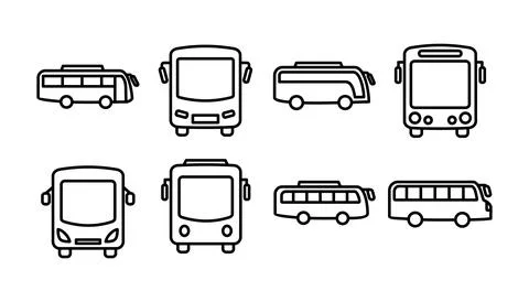 Bus icon vector. bus vector icon Stock Illustration