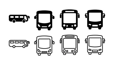 Bus icon vector. bus vector icon Stock Illustration