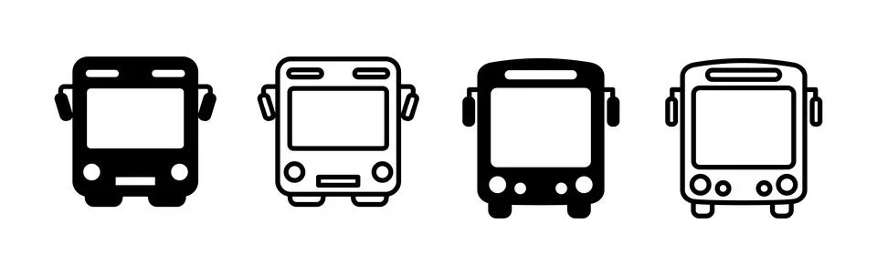 Bus icon vector. bus vector icon Stock Illustration