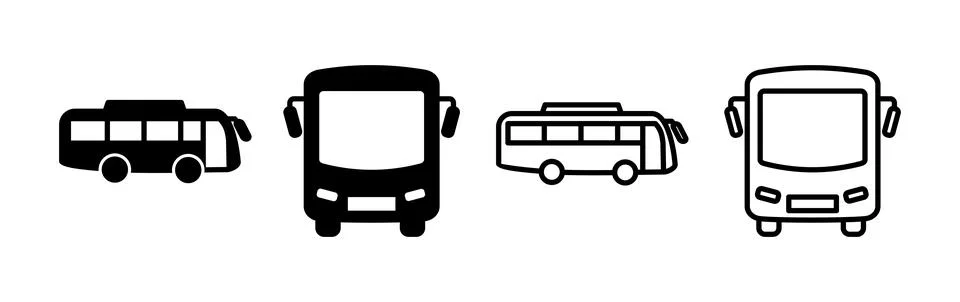 Bus icon vector. bus vector icon Stock Illustration