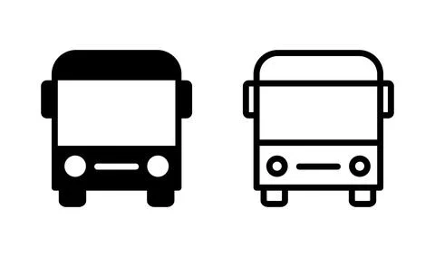 Bus icon vector. bus vector icon. transportation icon Stock Illustration