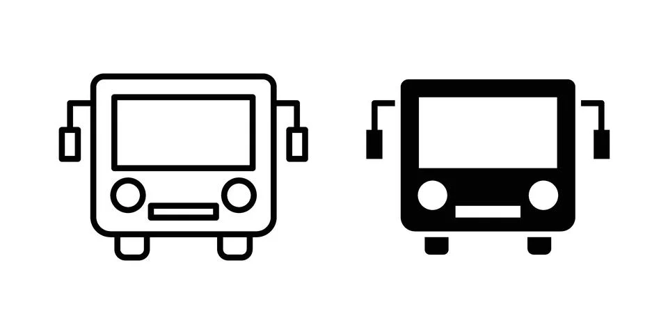 Bus icon vector design illustrations Stock Illustration