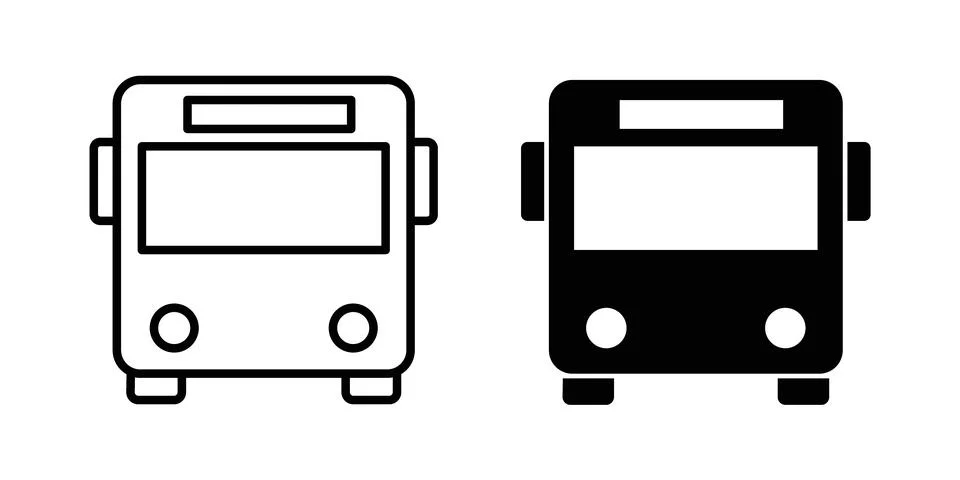 Bus icon vector editable eps10 스톡 일러스트