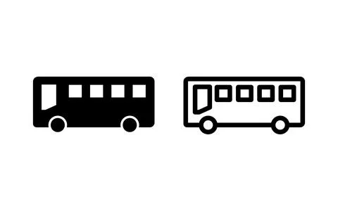 Bus icon vector illustration. bus sign and symbol. transport symbol Stock Illustration