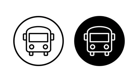 Bus icon vector illustration. bus sign and symbol. transport symbol Stock Illustration