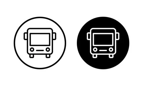 Bus icon vector illustration. bus sign and symbol. transport symbol Stock Illustration
