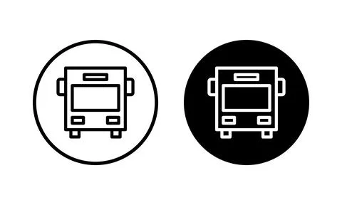 Bus icon vector illustration. bus sign and symbol. transport symbol Stock Illustration