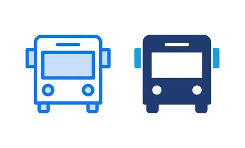 Bus icon vector illustration. bus sign and symbol. transport symbol Stock Illustration