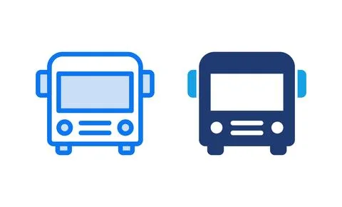Bus icon vector illustration. bus sign and symbol. transport symbol Illustrazione stock