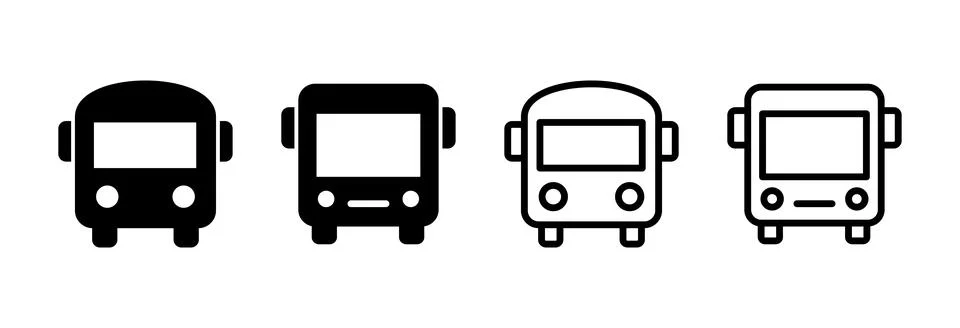 Bus icon vector illustration. bus sign and symbol. transport symbol Stock Illustration
