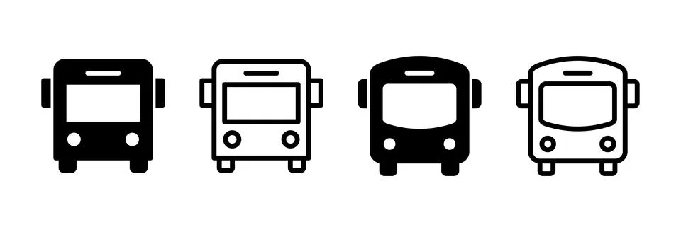 Bus icon vector illustration. bus sign and symbol. transport symbol Stock Illustration
