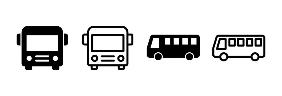 Bus icon vector illustration. bus sign and symbol. transport symbol Stock Illustration
