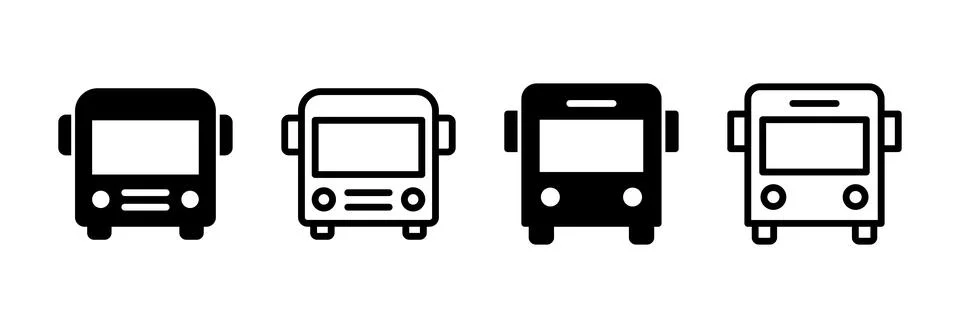 Bus icon vector illustration. bus sign and symbol. transport symbol Stock Illustration